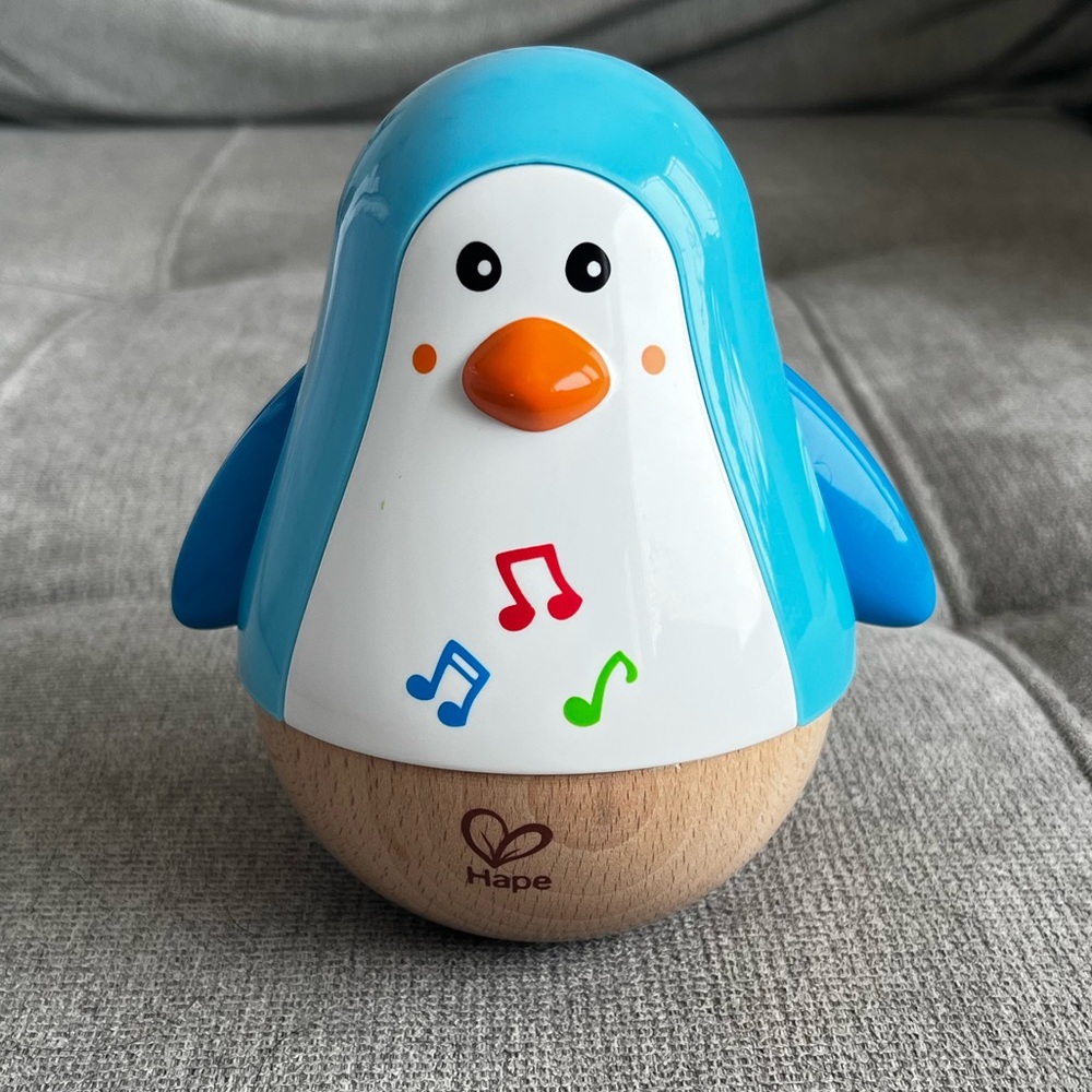 Hape Penguin Musical Wobbler Toy
